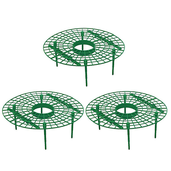 3 st Vegetabiliska Växter Rattan Klätterställning Växtstödshållare Jordgubbsodlingsställningar Plast R Green 30*30*6cm