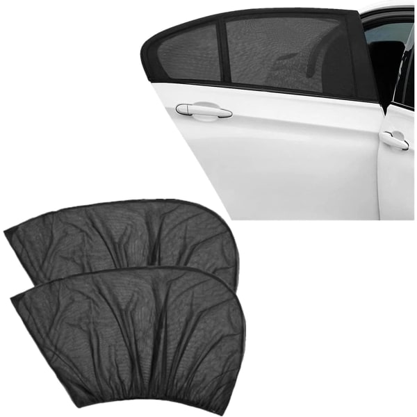 2-pack universal bilsolskydd som blockerar myggnät (framfönster)