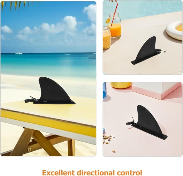 4pcs Inflatable Kayak Paddleboard Fin Replacement 4.5 Inch Detachable Rudder Stabilizer SUP Center Fin