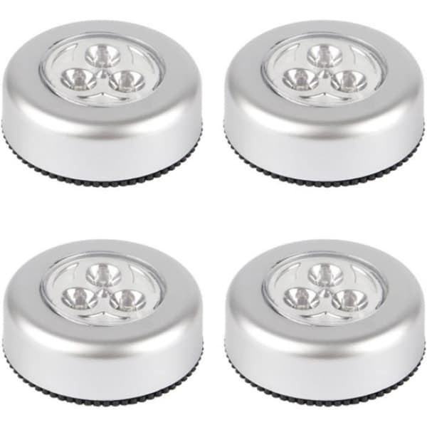4 delar Touch Light Led Batterilampor - Inomhus Stick-on Push Ligh