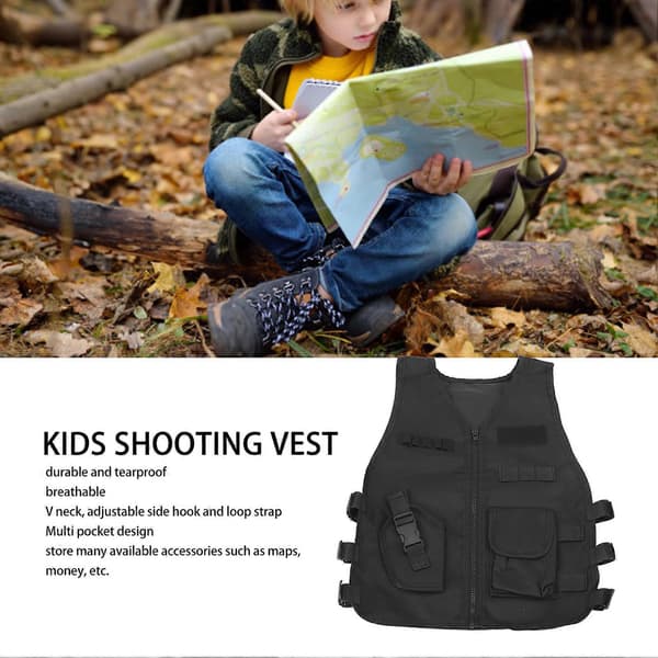 Shooting Vest for Kids, Adjustable Training Vest