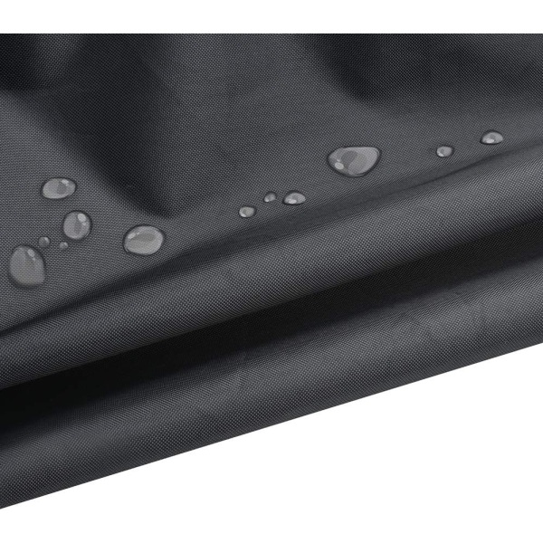 Pyöreä cover vedenpitävä repeytymätön 210D Oxford kangas, anti-UV sivuhihnalla tuulenpitävä musta Φ70x70 cm