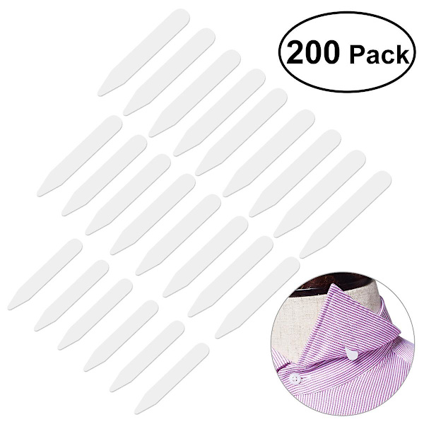 Krage Styvare Vit Kragspets Plast Kragspets Nylon Kragspets Kragben