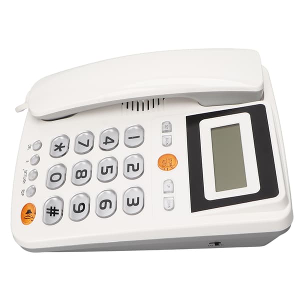 Corded Fixed Phone Caller ID Enhanced HD Hands-Free Calling Adjustable Brightness Big Button Phone for Seniors