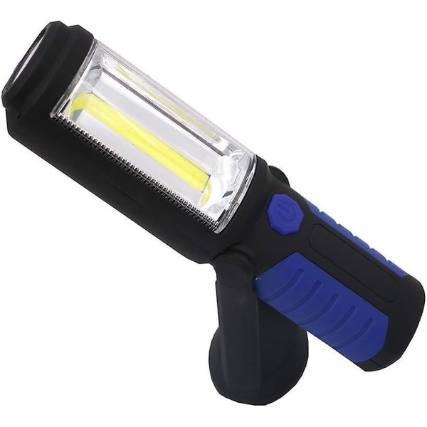 Magnetisk COB LED Arbejdslys Arbejdslys Til Bil Garage Mekaniker Hjem Udendørs Genopladelig Lommelygte Blå Batteri Med USB Stil 1 LED Væglys