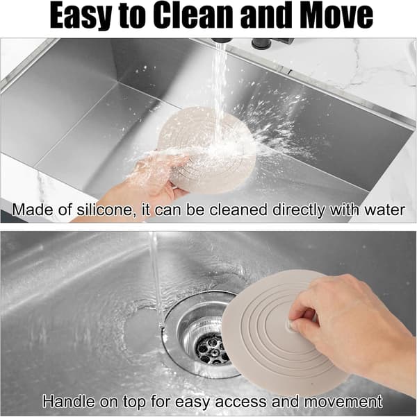 Pieces Silikoneafløbsplugs, 15CM Universal Badekarsprop, Vaskeprop, Badeværelsesvaskeprop, til Brusebad, Badekar, S