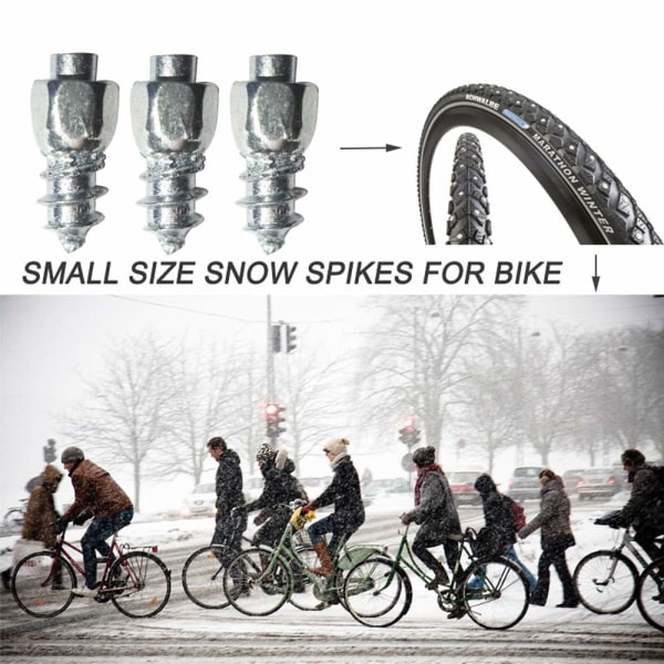 Däck Dubbar Skruv Ice Snow Carbide Spikes Hjul Däck Dubbar för Cykel Bike Fat Bikes och löparskor Stövlar med Inst