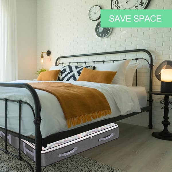 3-piece Storage Bag Set, Foldable Under Bed Storage Box, Under Bed Storage Bag, Large Capacity Blanket Storage Bags