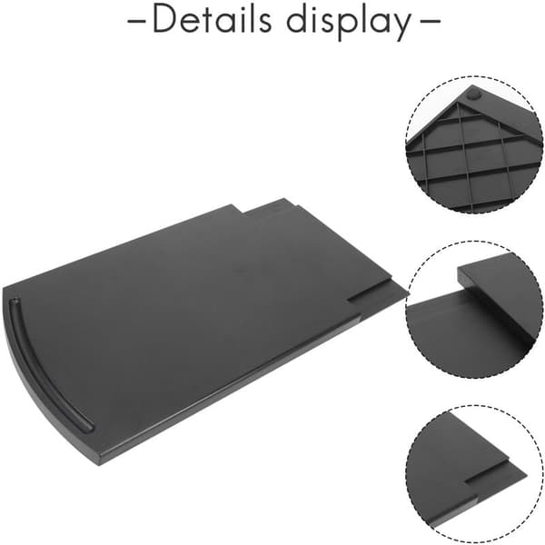Sliding Kitchen Caddy Coffee Tray Mat, 12 Inch, Under Cabinet Appliance, Coffee Maker Toaster-Mobile Storage Slider, Smooth Rolling Wheels (2-Pack)