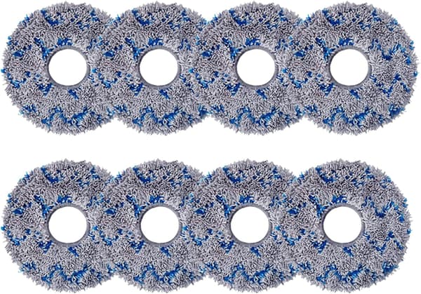 8-pak erstatningsmoppeklude til ECOVACS DEEBOT X1 Omni / X