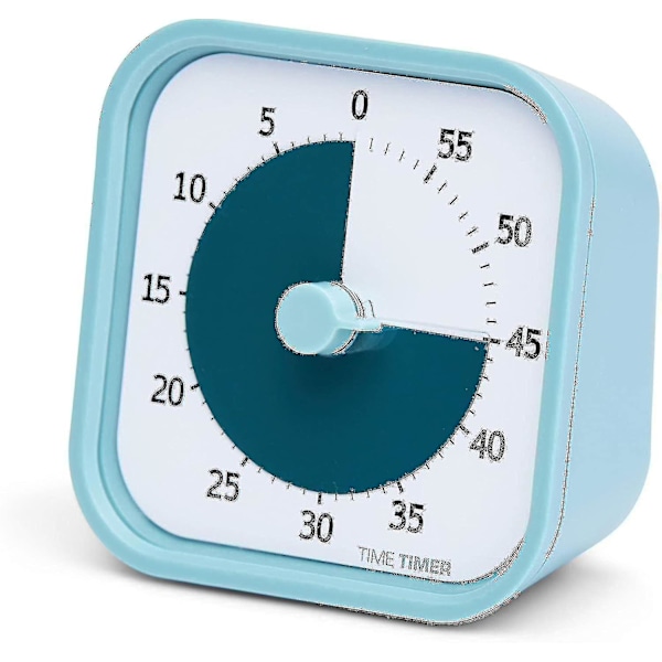 Time Timer Home - 60 Minutters Home Edition - Til Hjemmeundervisningsmaterialer, Studieværktøj, Timer til Børneskrivebord, Kontorskrivebord og Møder Med Si