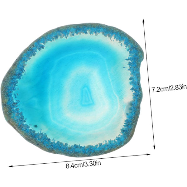 Coasters Copper 5pcs Natural Agate Coasters Coffee Tea Coaster Set