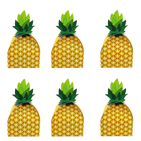 25 stk. Ananas Papiræske Ananasæske Fest Opbevaringsæske Ananas Opbevaringsæske Ananas Slikæske