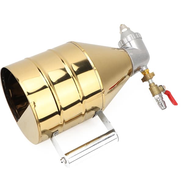 Copper Powder Paint Gun Gravity Feed Paint Sprayer with 2 Nozzles for Wall (Non-Adjustable)