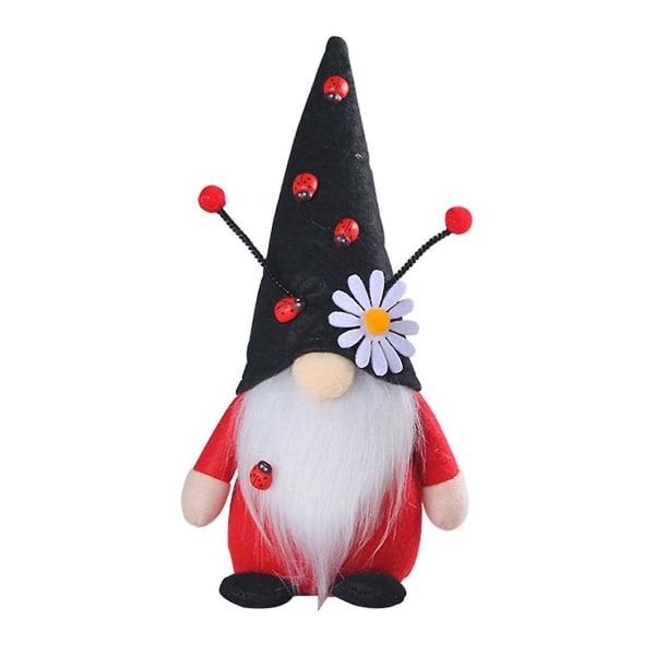 BLadybug Gnome Have Statue Svensk Tomtes Gnome Halloween DekorationB