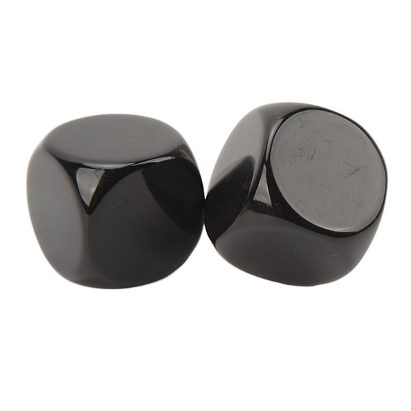 6 Large Rounded Corner Dice Set Waterproof Oxidation Resistant Smooth Surface Bar DIY Black Dice