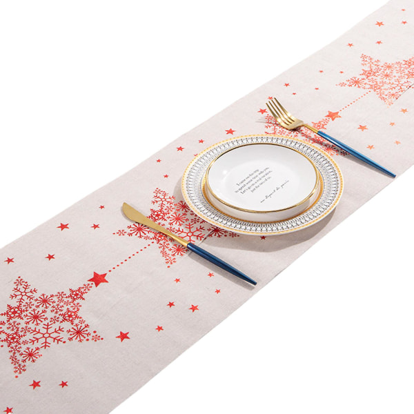 Jul rektangel bordsduk glänsande metallisk snöflinga bordsduk festdekoration