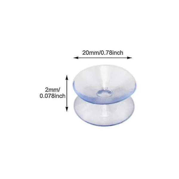 Double-Sided Suction Cups (10-Pack) - Hookless for Glass Panels, Mirrors, Non-Slip, Multi-functional Suction Pads for Home Use
