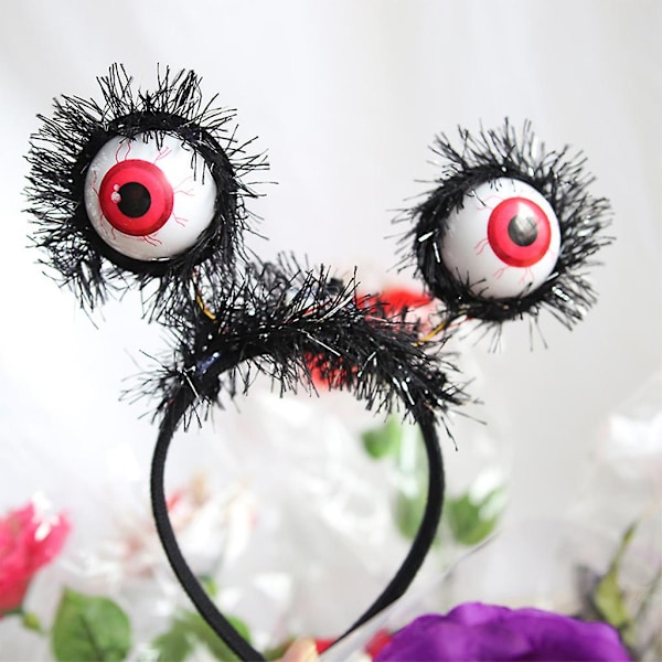 Kostymetilbehør Fotoboks LED Hodebånd Perfekt for Halloween-temafest Svart