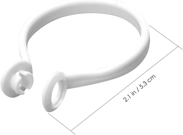 60 stk. cirkulære gardinophængsringe Cirkulær gardinring 25-27 mm