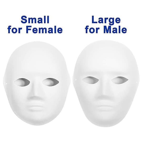 30-pack Paper Masks in 2 Sizes - Create Creative Craft Projects, from Wall Decorations to Theater