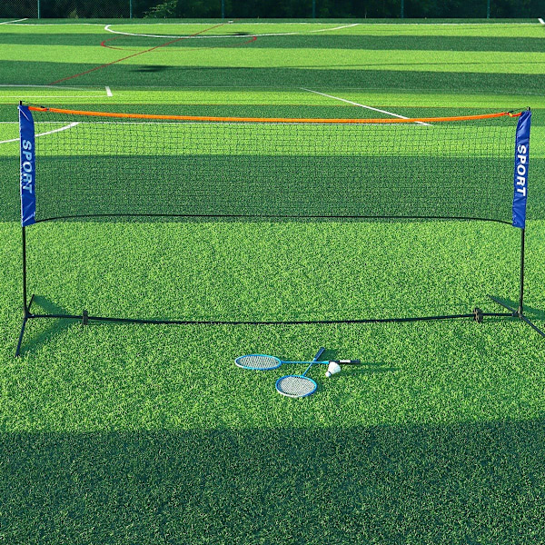 3,1M Bærbar Badminton Net Sæt til Tennis, Fodboldtennis, Volleyball Træningsnet Indendørs/Udendørs Sportsnet til Havebane Strand