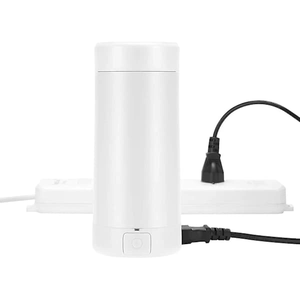 Portable Electric Travel Kettle Mini Thermos Quick Boiling Teapot, White