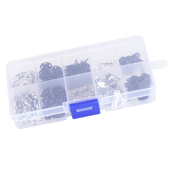 40 set Sewing Snaps 40 set Hook and Eye Closures 20 set Skirt Hooks Fabric Fixing Tool Brass 12mm 0.3 0.3