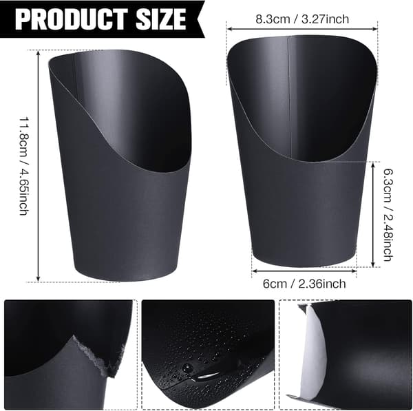 100 st 14 oz svart för fest Black