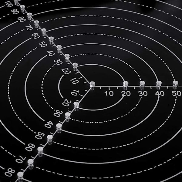 300mm/11,8\" Rundt Center Locator Kompas til Trædrejning Arbejde Klar Akryl Tegning Cirkel Diameter (1 Styk)
