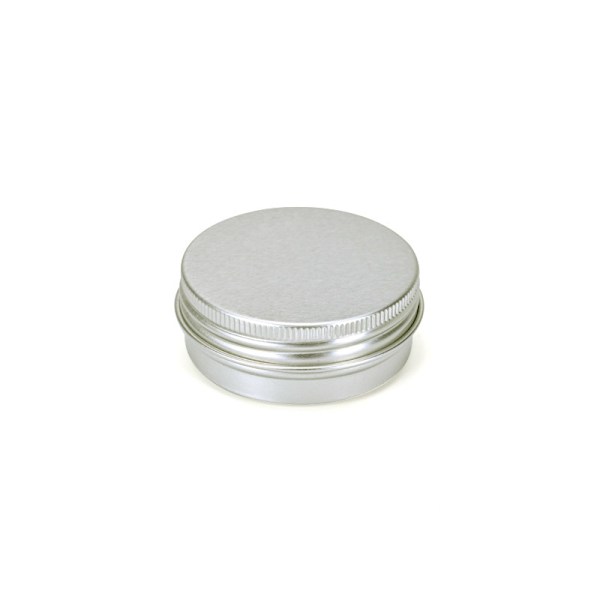 2 stk. 15 ml små ounce tomme sølv aluminiumsdåser metal ståldåser, prøve kosmetikbeholder, skydelågsæske
