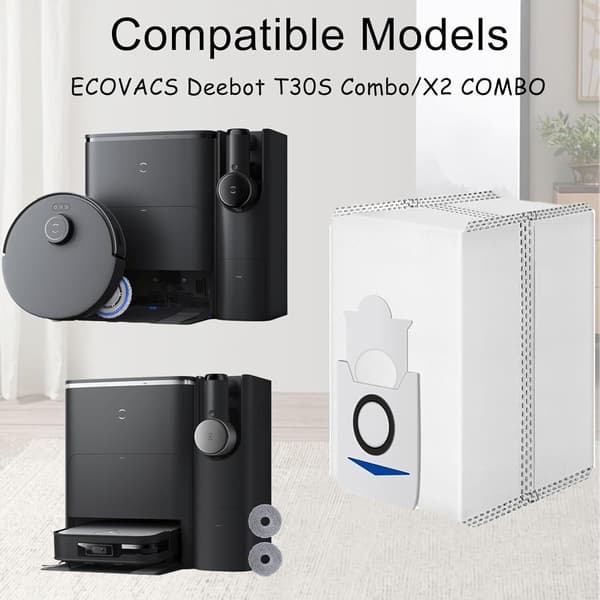 pölypussit ECOVACS Deebot T30S Combo/X2 COMBO -pölynimuriin