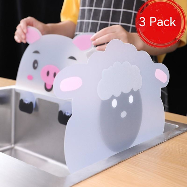 Baffle Splash Resistant Guard Sucker Vedenkestävä Lauta Splashproof Keittiöväline