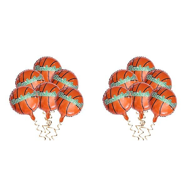 18 stk. 18 tommer Basketball Aluminium Film Ballon Dekorative Balloner Aluminiumfolie Balloner Del 12 pcs 6pcs