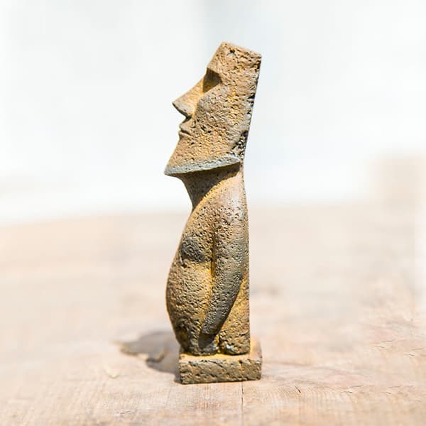 Creative Easter Island Stone Ornaments, Tea Pet, Cast Iron Home Decor Big big