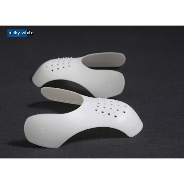 Jalkapallokengät ryppyjenestosuoja kengänvarpaiden ryppyjen estosuoja valkoinen (koot 35-39) kaksi paria white(Sizes 35-39)