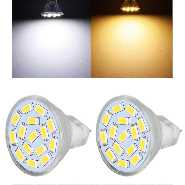 Halogenlampe, 12V Halogenlampeerstatning og 2-pakning MR11 Halogen Spotlampe med Frontglassbeskyttelse