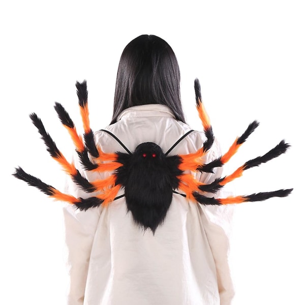 Halloween Edderkop kostume Festdekoration Candy Pocket Rygsæk med StrapsSColor