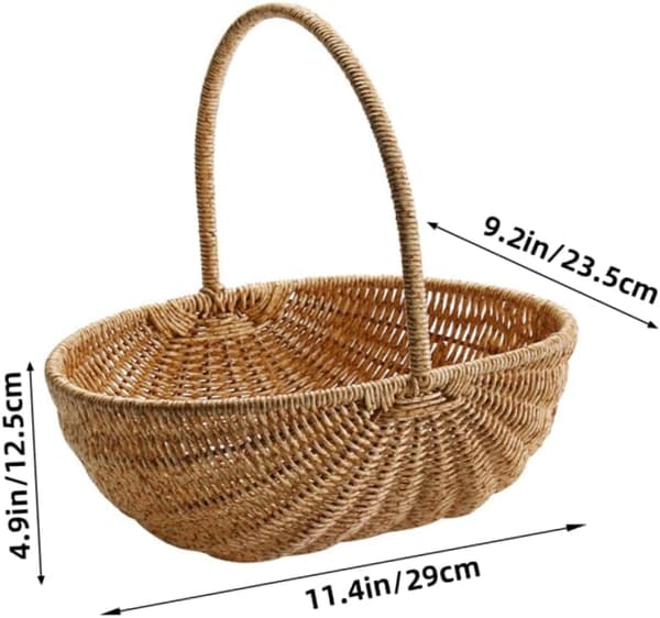 Creative Watermelon Handheld Woven Basket Multifunctional Storage Basket