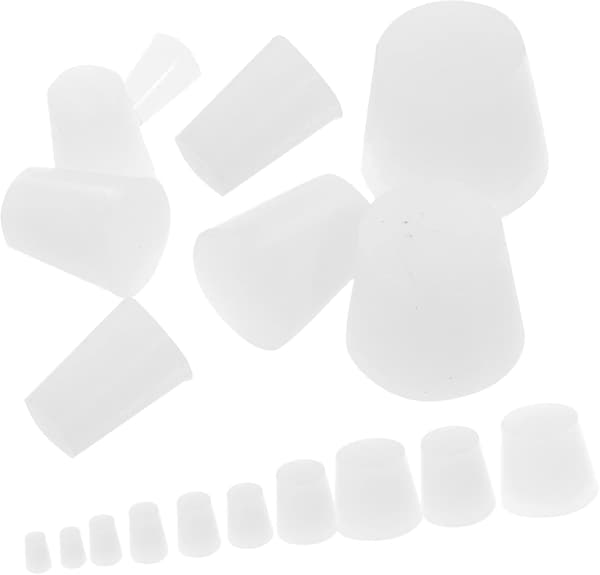 19 stk gummipropper reagensrørkolbepropp gummipropper for propp akvarietilbehør
