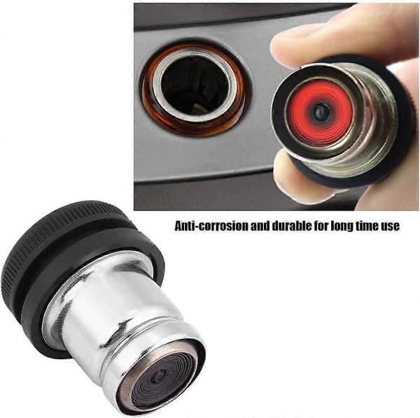 12V Car Cigarette Lighter Assembly, 12V Front Cigarette Lighter Assembly for Car Inner Diameter 21mm 12v Socket Car Accessories
