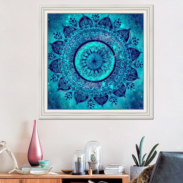 DIY 5D Diamantmålning Kristallblomma 25*25cm DIY Diamantmålning - Mandala Blommor