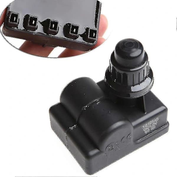 BBQ Gas Grill Igniter Replacement, 5 Outlet AA Push Button Spark Generator for Gas Grills, Black