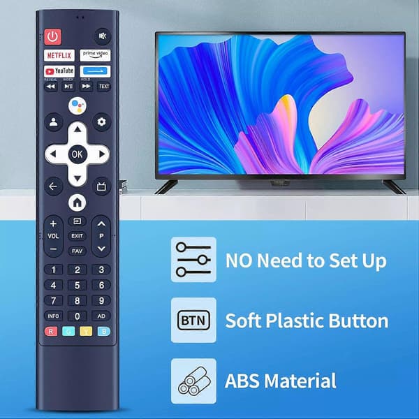 HS-7A05H-00 For Skyworth Coocaa TV Remote Control Voice Control Replacement Grey Grey