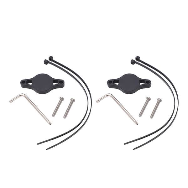 2 Pcs Bike Tracker Holder Mount Black ABS Compact Protective Shell With Screws for IOS Tracker