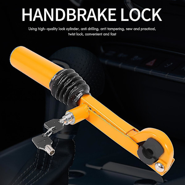 Universal Handbroms- och Växelspaksspärr Anti-Stöld Lås för Bil, Lastbil, SUV och Trailer