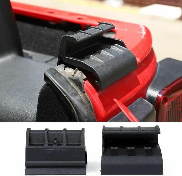 Wiianoxd Wrangler JK Softtop Clips - Replacement Set 55395761AE & 55395760AE for 2007-2018 Jeep, 2-Pack Durable Fasteners