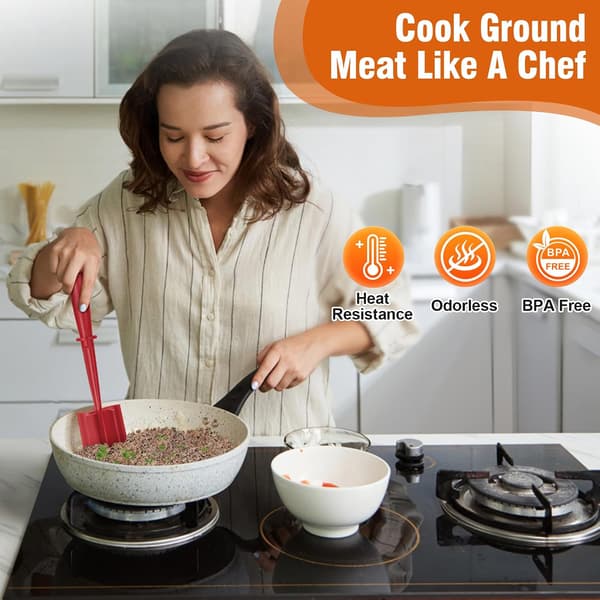 Meat Chopper, Ground Meat Chopper with 5-Blade Head, Versatile High-Temperature Heat-Resistant Hamburger Mincer & Divider