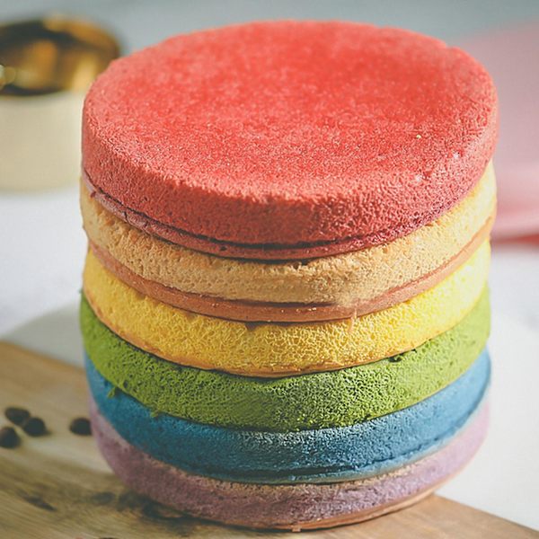 Ainutlaatuinen Leikkaamaton Kerroskakkuvuoka Leivontavuoka 6 tuuman Pieni Levy Pinkmeal Prep Container Ruokavaaka