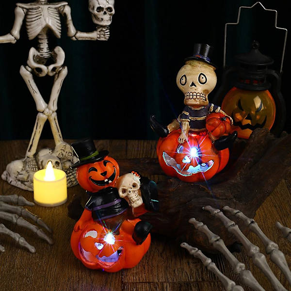 BHalloween Skjelettgresskar Halloween Dekorasjon Lanterne HøytidsarrangementB